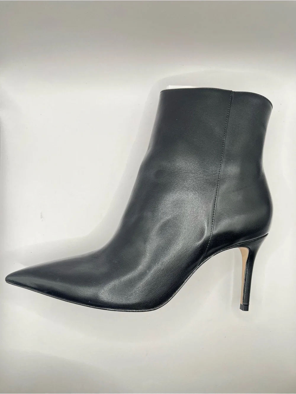 Schutz Women's 9B Black Leather Ankle Heeled Pointed Toe Boots